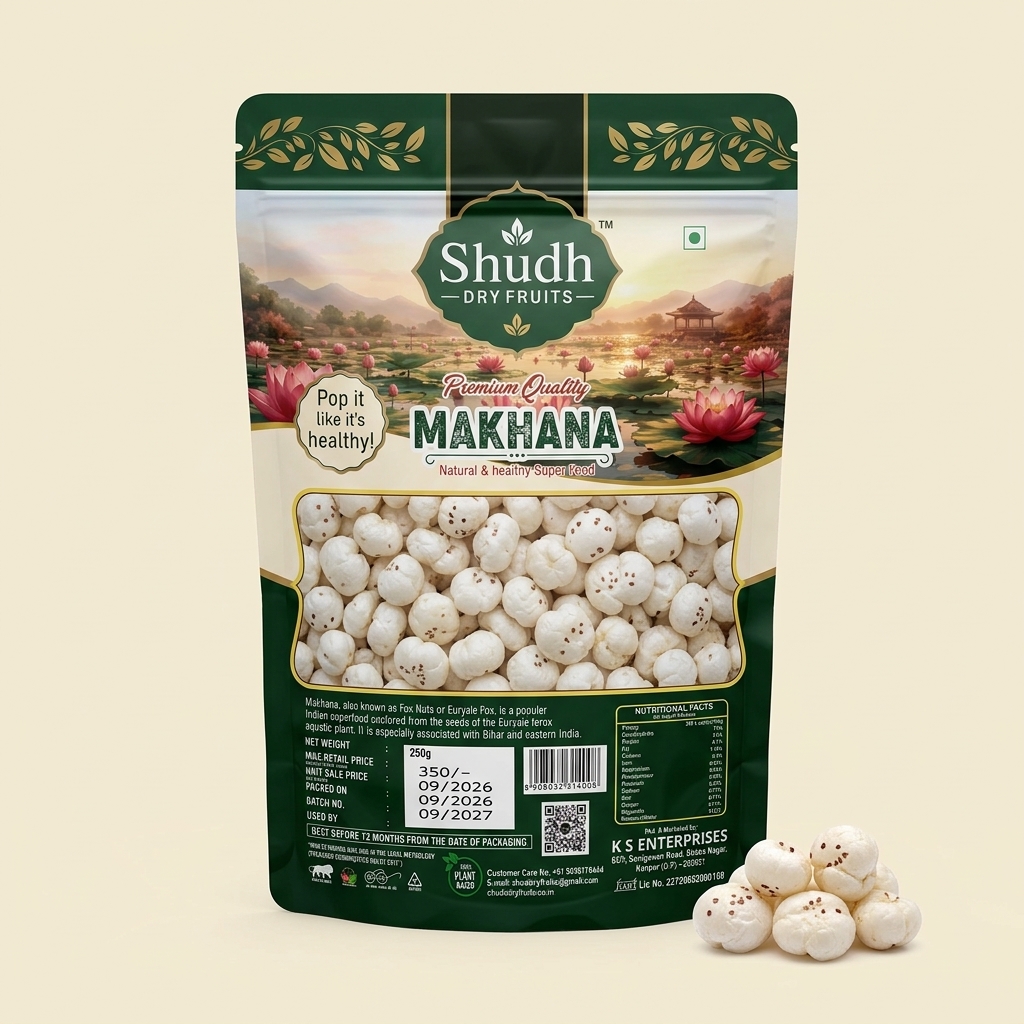 Shudh Plain Makhana Packaging Pouch