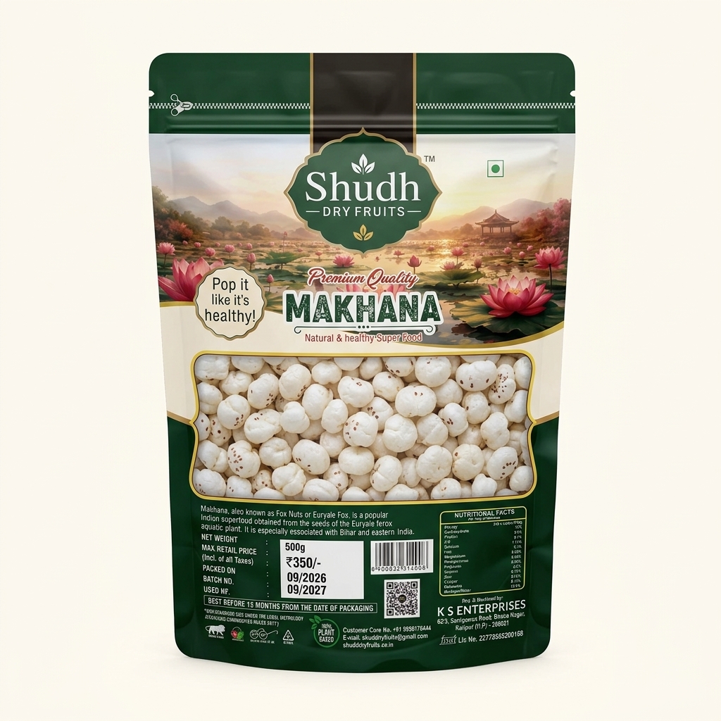500g Shudh Plain Makhana Pack